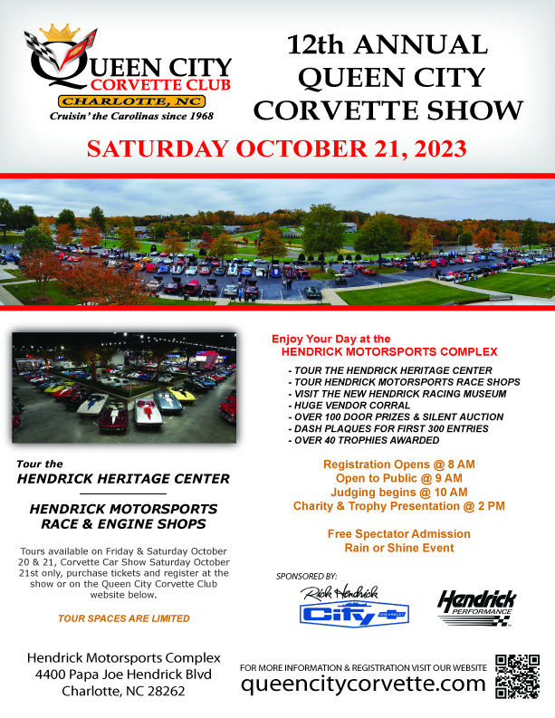 Queen City Corvette Club @ Hendrick Motorsports Complex