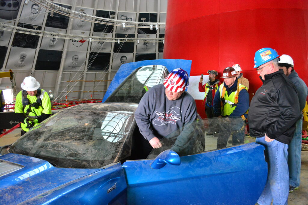 National Corvette Museum-Sinkhole-Ground to Sky-Blue Devil Recovery