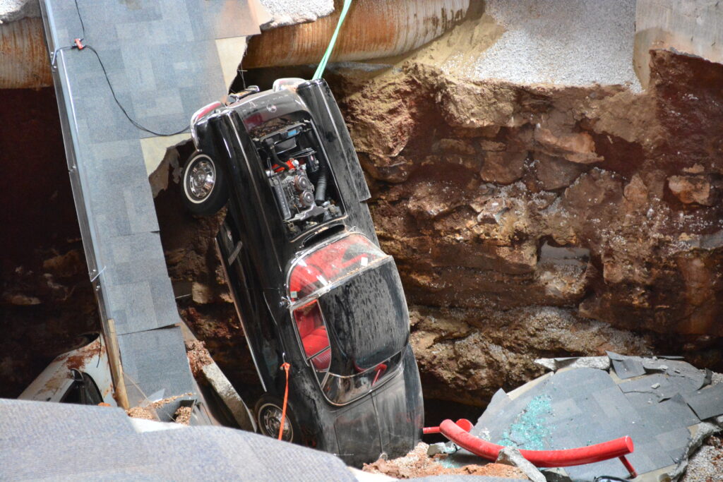 National Corvette Museum-Sinkhole-Ground to Sky-Black Tuxedo
