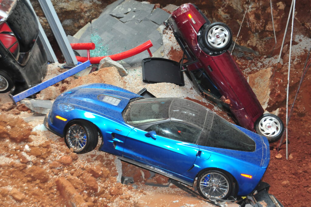 National Corvette Museum-Sinkhole-Ground to Sky-Blue Devil 2
