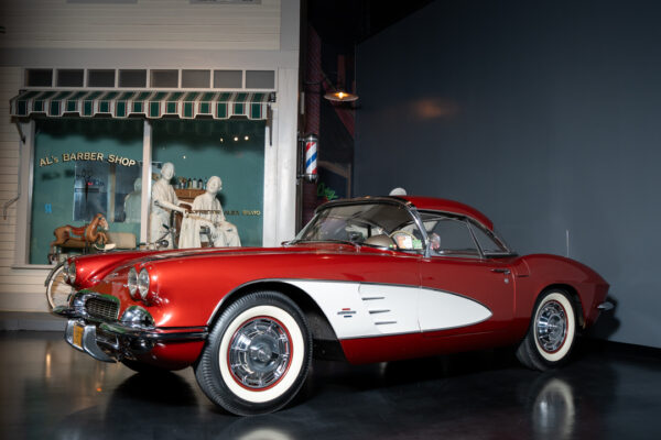 National Corvette Museum-Collections-1961 Honduras Maroon Corvette-April 2025