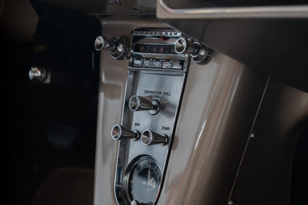 National Corvette Museum-Collections-1961 Honduras Maroon Corvette-April 2025-interior-close up